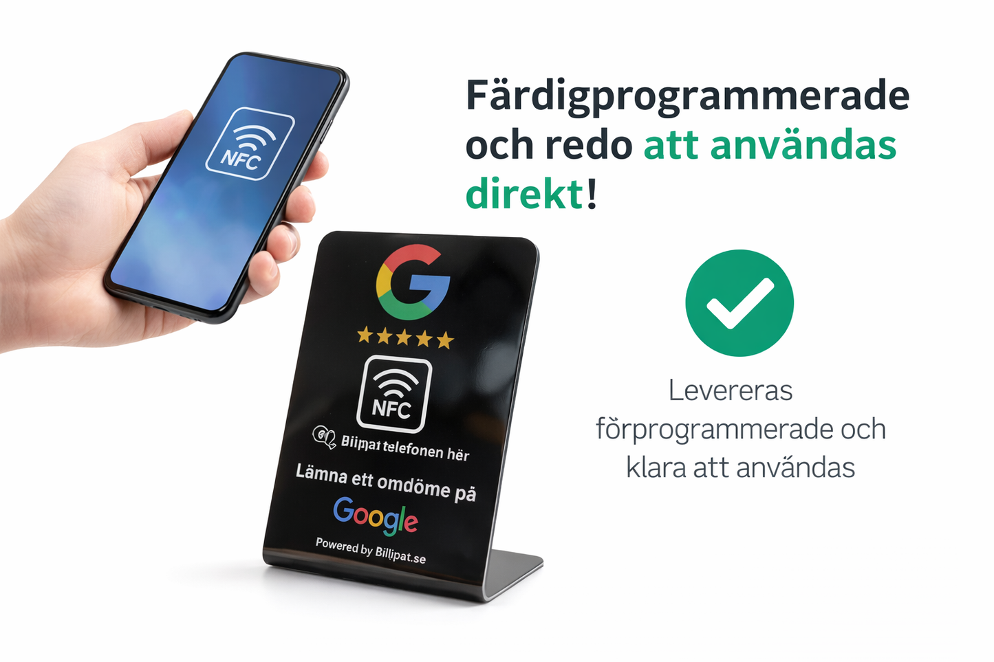 Stående Google Skylt - Recensioner som gör skillnad