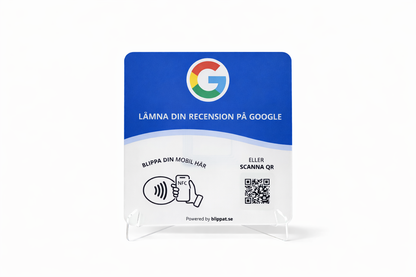 Google Skylt med QR - 10x Fler Recensioner