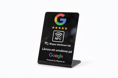 Stående Google Skylt - Recensioner som gör skillnad