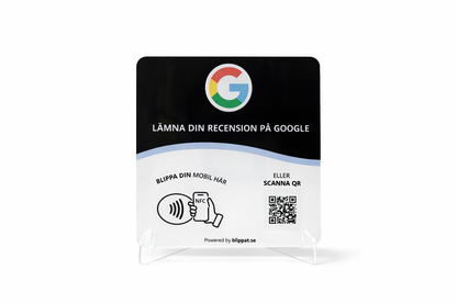 Google Skylt med QR - 10x Fler Recensioner